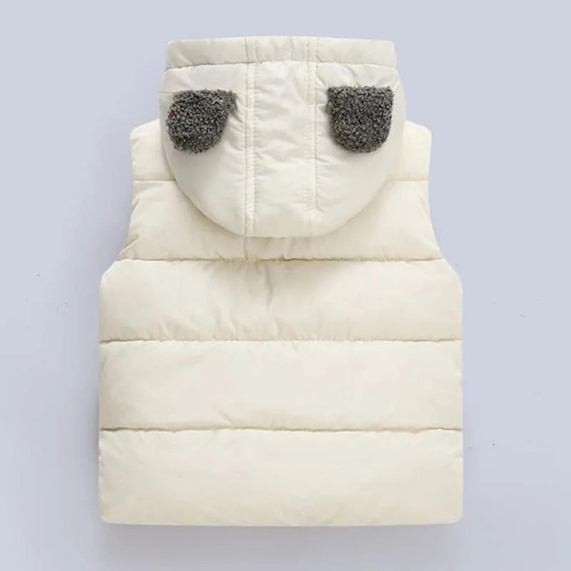 EISHOW ژاکت کلاه دار پشمی، جلیقه، گرمکن بدون آستین، ژاکت گرم کودک دخترانه و پسرانه با جیب زیپ دار