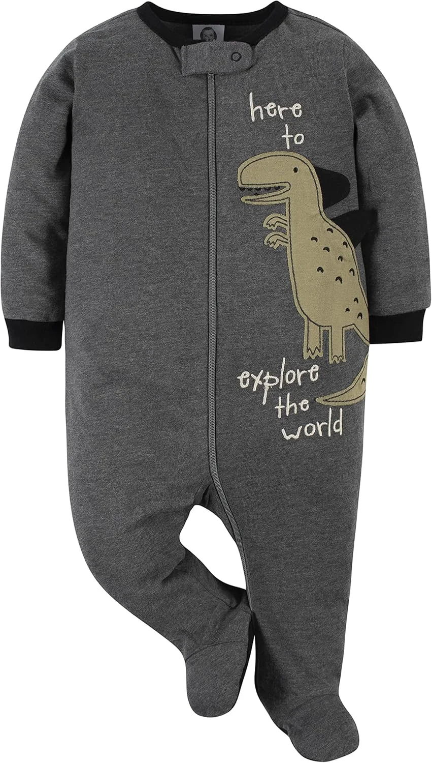 ست لباس خواب پا دار نوزادی پسرانه Gerber، بسته 4 عددی ست لباس خواب پا دار نوزادی پسرانه Gerber، بسته 4 عددی