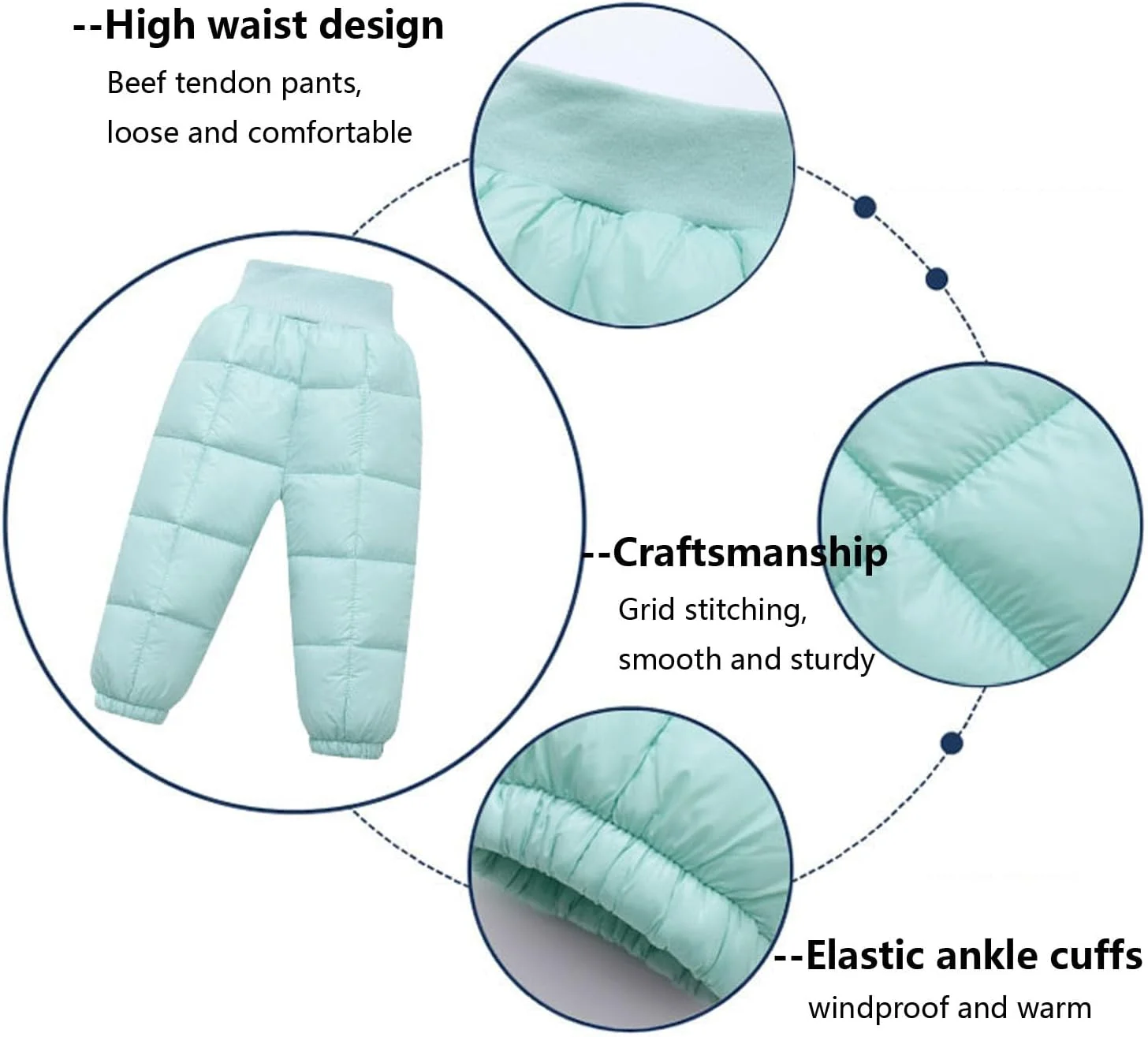 ست دو تکه کاپشن زمستانی و شلوار گرم کودکانه، ژاکت پفی سبک و شلوار