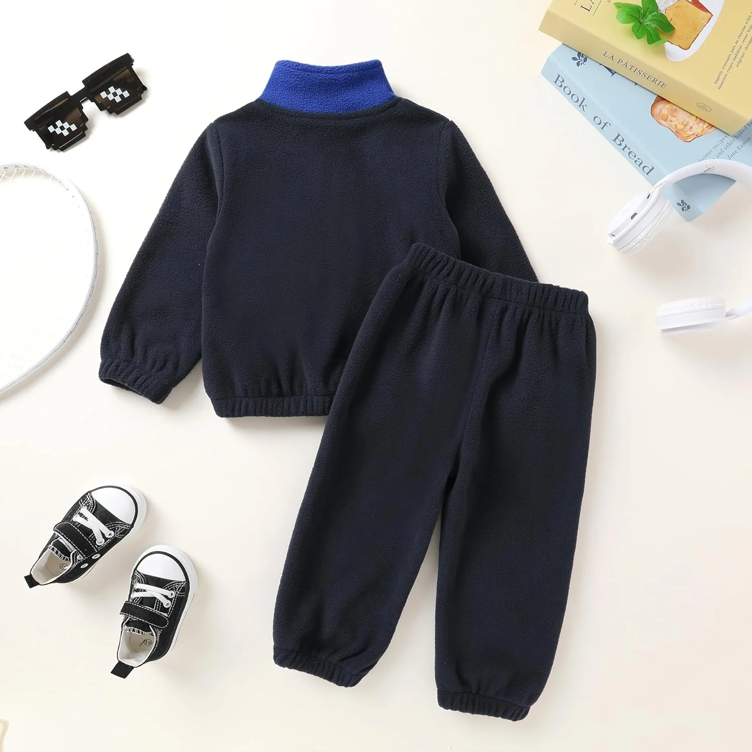 ست لباس پشمی بچه گانه YOUNGER TREE مناسب پاییز و زمستان، شامل بلوز آستین بلند دکمه دار و شلوار ست لباس پشمی بچه گانه YOUNGER TREE مناسب پاییز و زمستان، شامل بلوز آستین بلند دکمه دار و شلوار