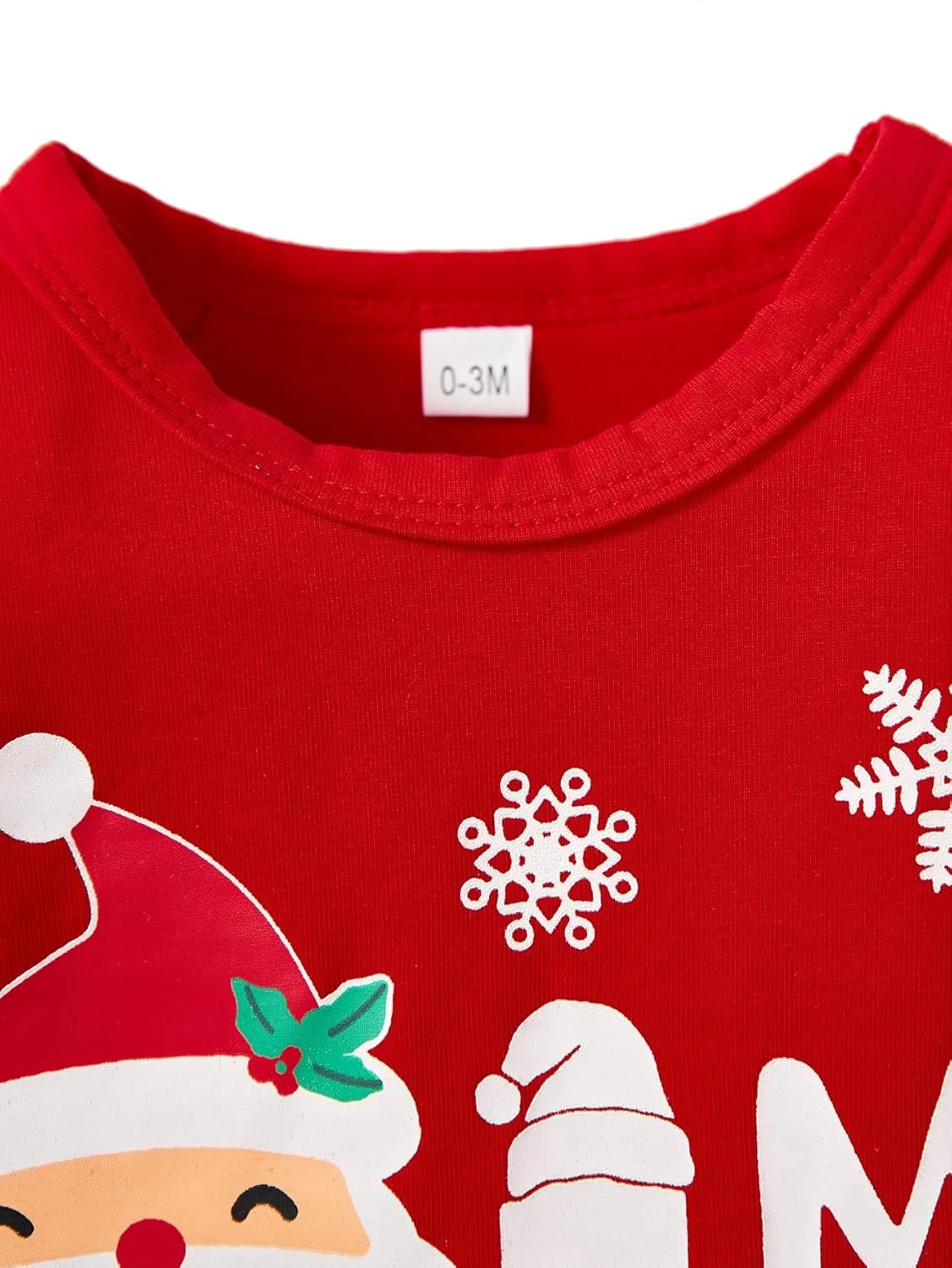 ست لباس کریسمس نوزاد طرح آدم برفی، 3 تکه، مناسب نوزاد 0-24 ماه