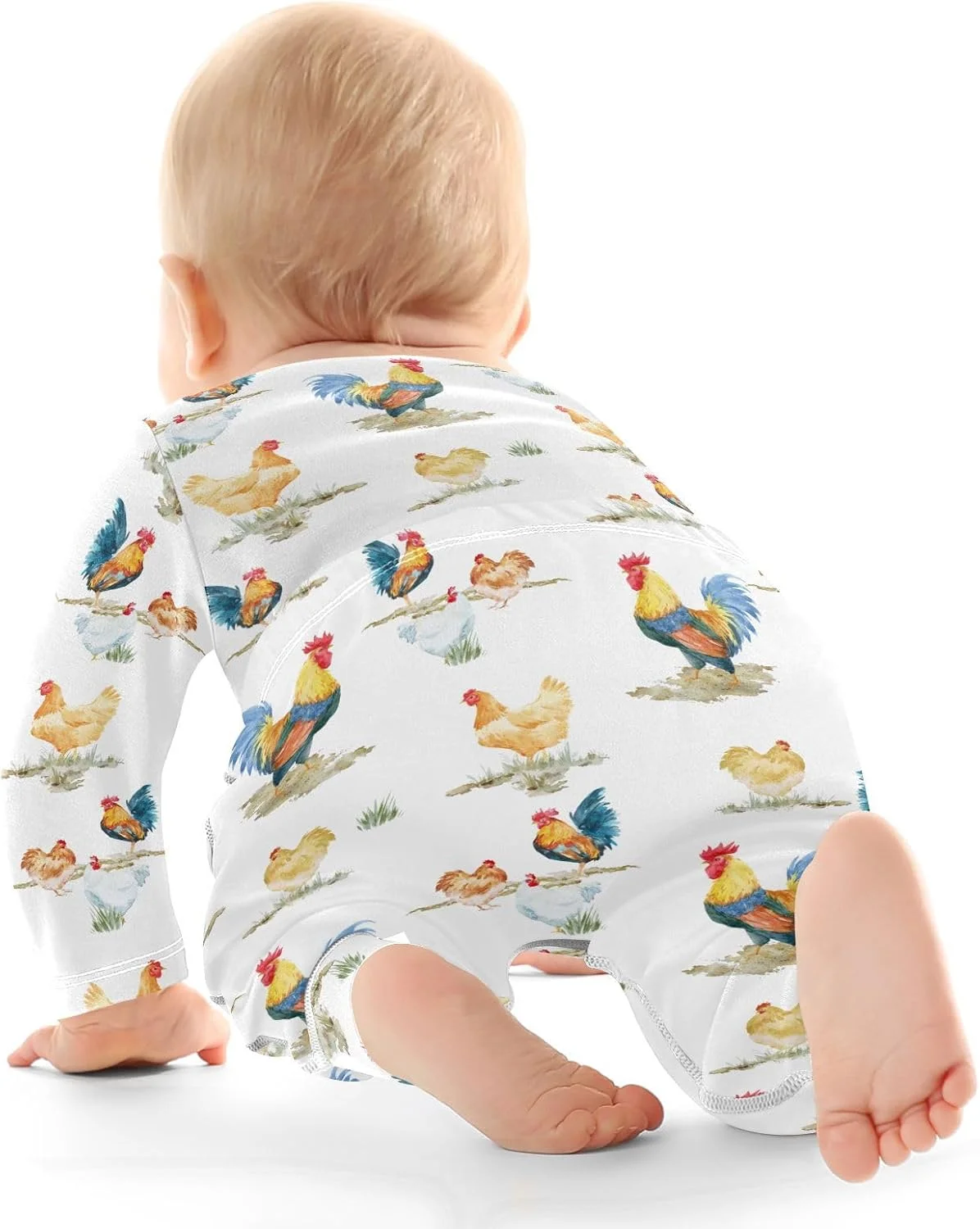 ست لباس بادی و شلوار نوزادی آستین بلند طرح سگ کولی و طرح گاو مناسب پسران و دختران 0-24 ماه