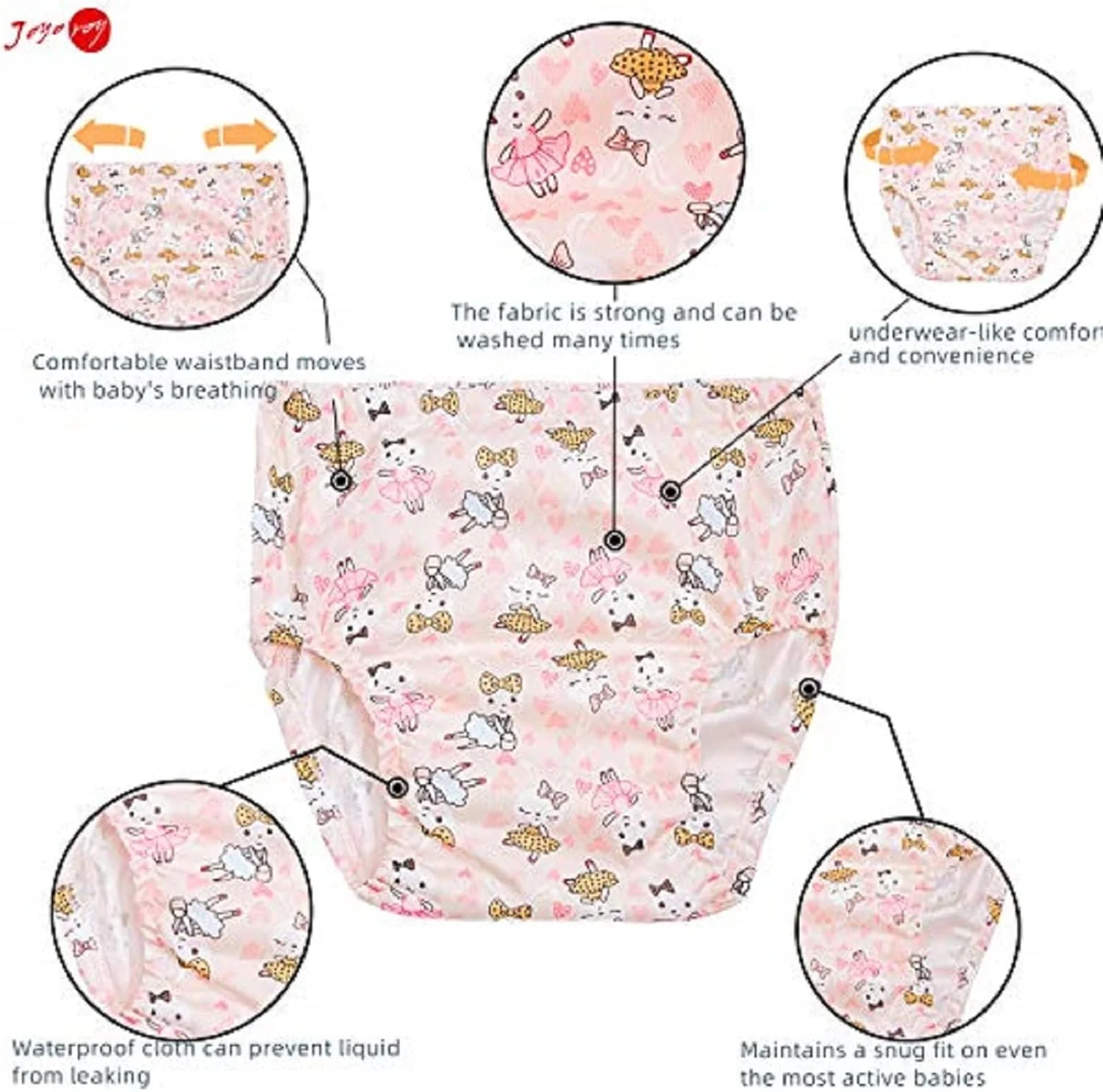 روکش پوشک پارچه ای، لباس زیر پلاستیکی برای کودکان نوپا، شلوار لاستیکی برای کودکان نوپا، روکش پوشک برای نوزاد پسر، لباس زیر ضد آب برای کودکان نوپا
