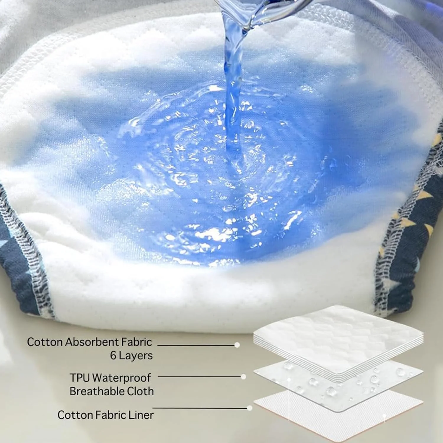ست ۴ عددی شورت آموزشی کودک، لباس زیر تمرینی پنبه ای برای دختران و پسران نوپا، شورت آموزشی با کشسانی خوب و پوشش ضد آب تنفسی و جاذب