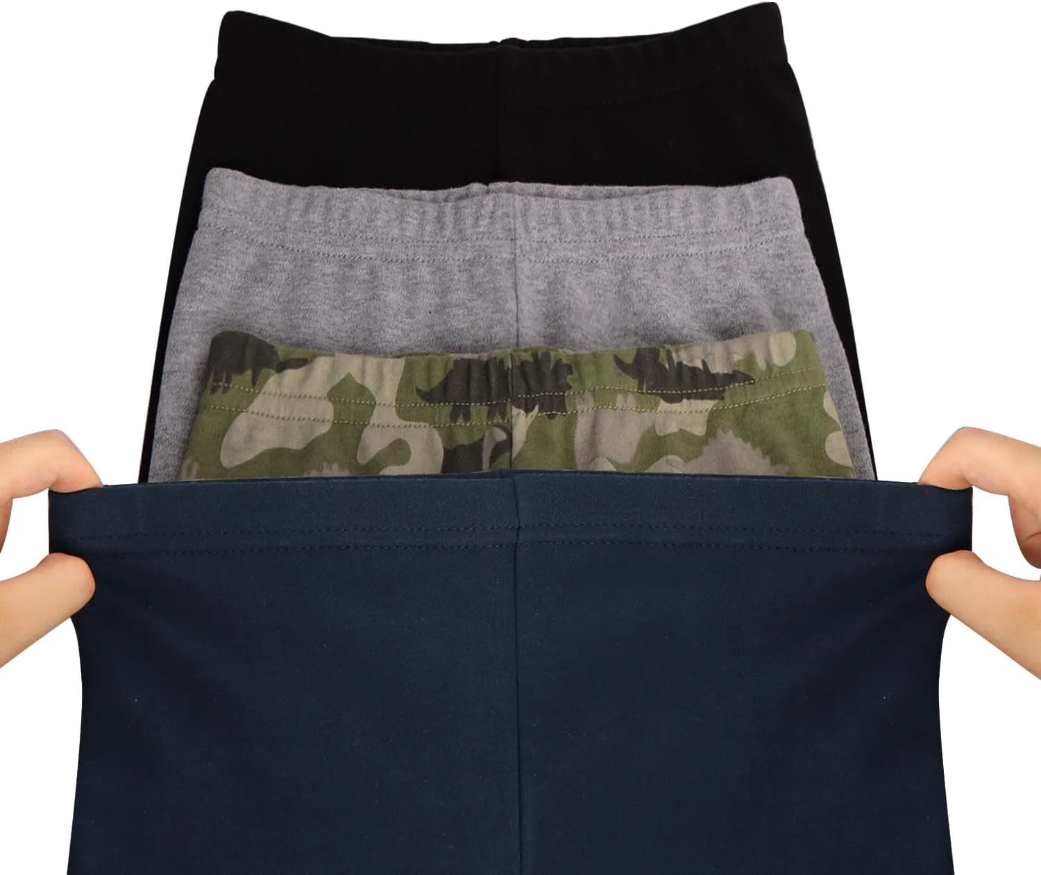 گالش - ست 4 عددی شلوار نخی پسرانه کودک و نوپا، سایز 12 ماه تا 5 سال