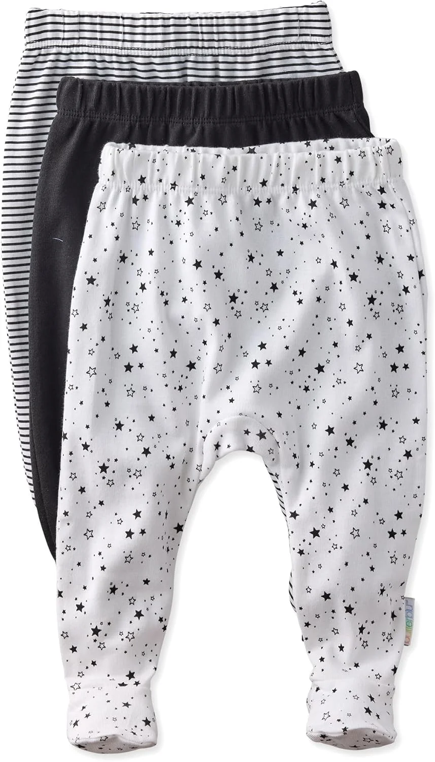 شلوار جوراب دار سه عددی Fallon، 100% پنبه ارگانیک، مناسب نوزادان دختر، پسر و کودکان