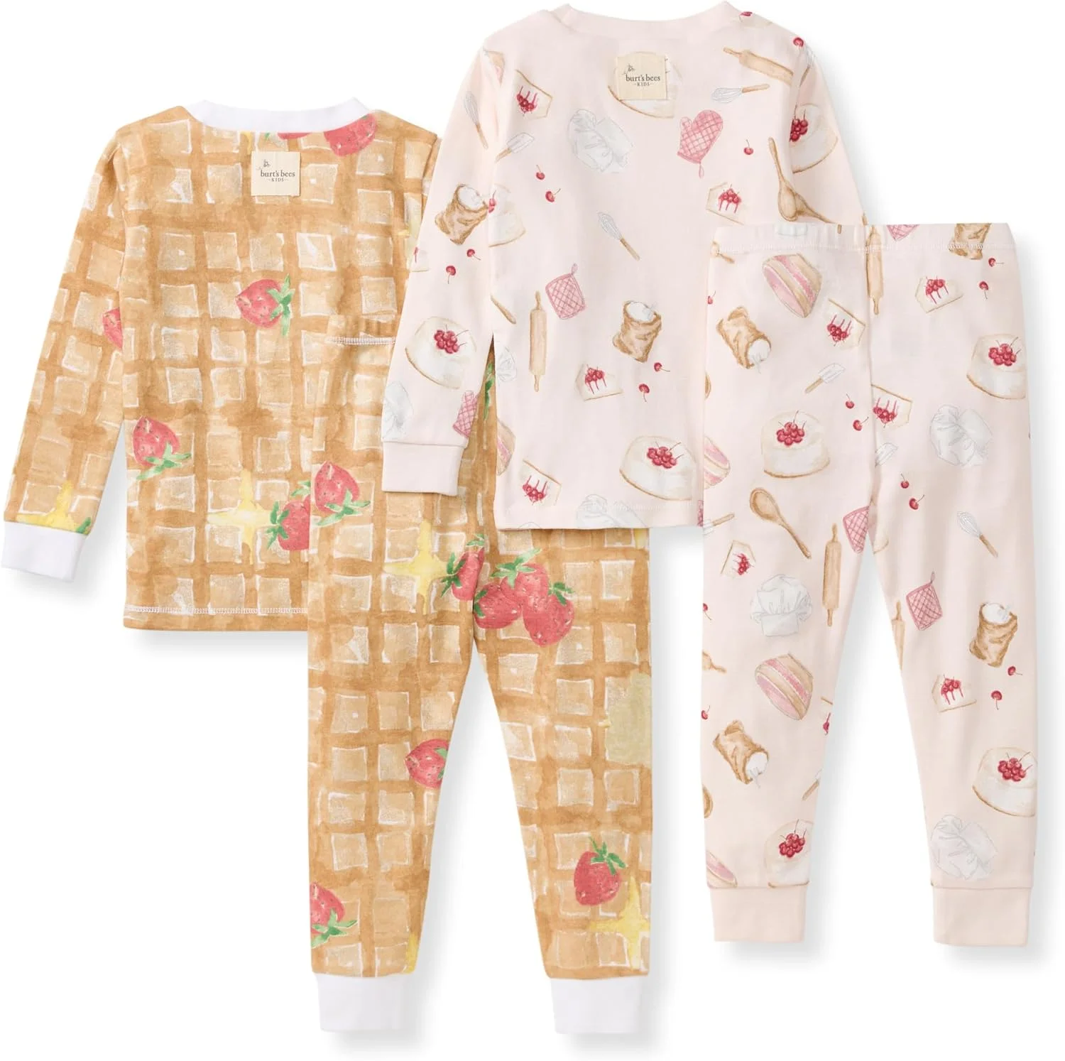 لباس خواب دخترانه Burt's Bees Baby، ست تی شرت و شلوار 2 تکه، 100% پنبه ارگانیک