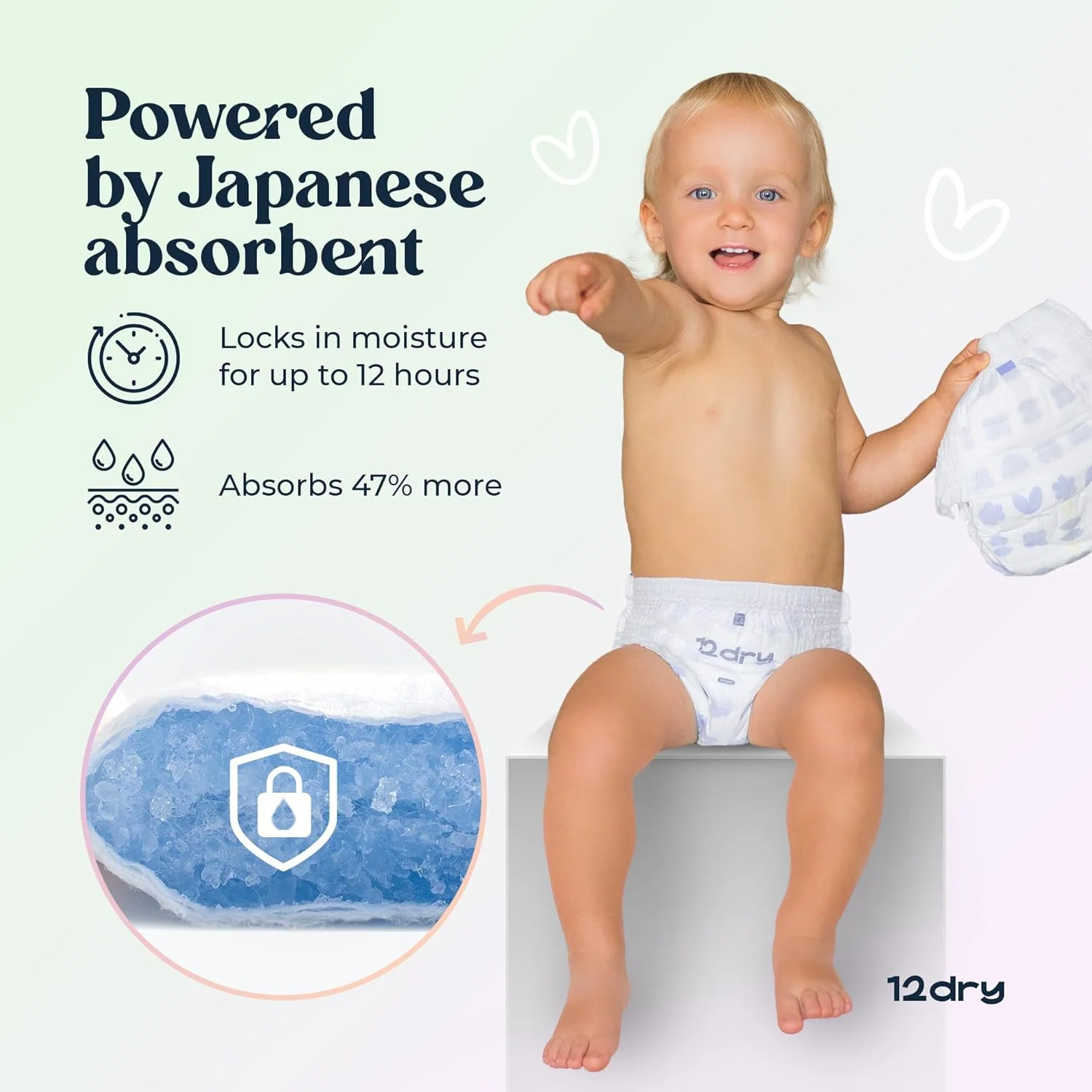 شلوارک کودک - مراقبت عالی از کودک (سایز 5، 12-17 کیلوگرم، 116 عدد) 100% فوق العاده جاذب، فناوری دو لایه نازک و تنفسی ژاپنی، سازگار با محیط زیست، ضد حساسیت، دارای کش نرم و الاستیک در قسمت کمر برای نوزادان فعال