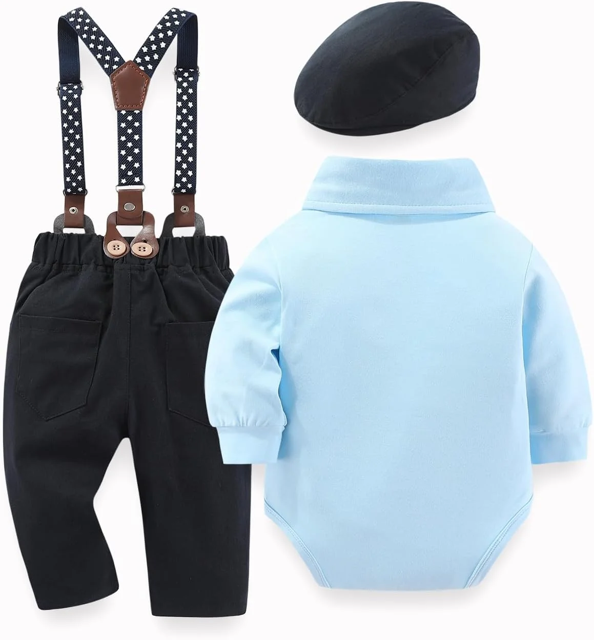 ست لباس پسرانه نوزادی - ست پیراهن و شلوار