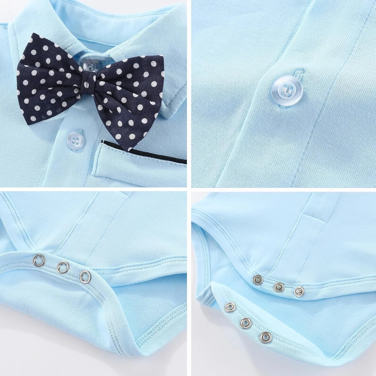 ست لباس پسرانه نوزادی - ست پیراهن و شلوار