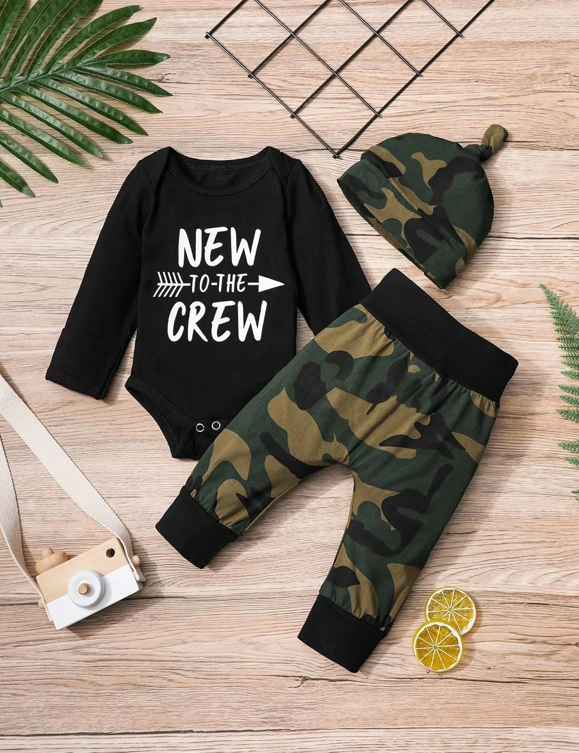 لباس سرهمی نوزادی پسرانه فومی (تک عددی)