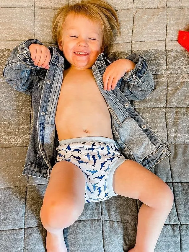 شورت آموزشی کودک BIG ELEPHANT، شورت تمرینی جاذب و پنبه‌ای نرم برای نوزادان پسر و دختر