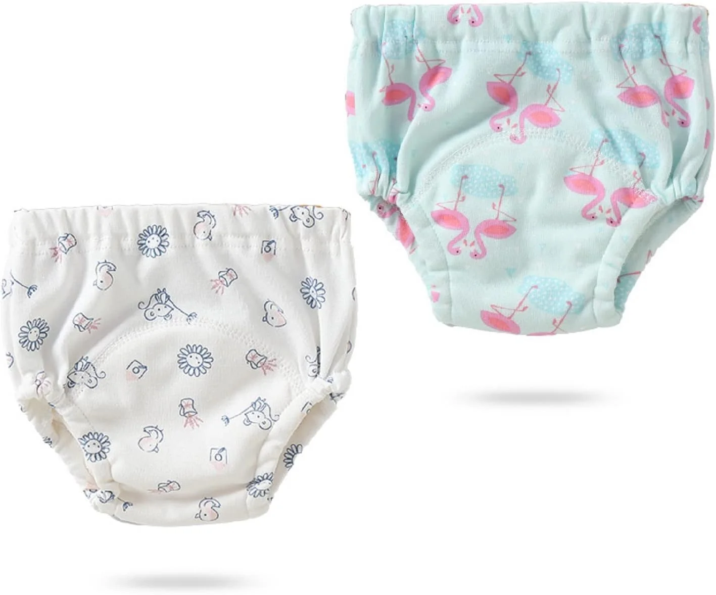 شورت آموزشی نخی کودک JYB، بسته 2 عددی، جاذب قوی، 6 لایه، مناسب آموزش توالت رفتن برای نوزاد دختر و پسر