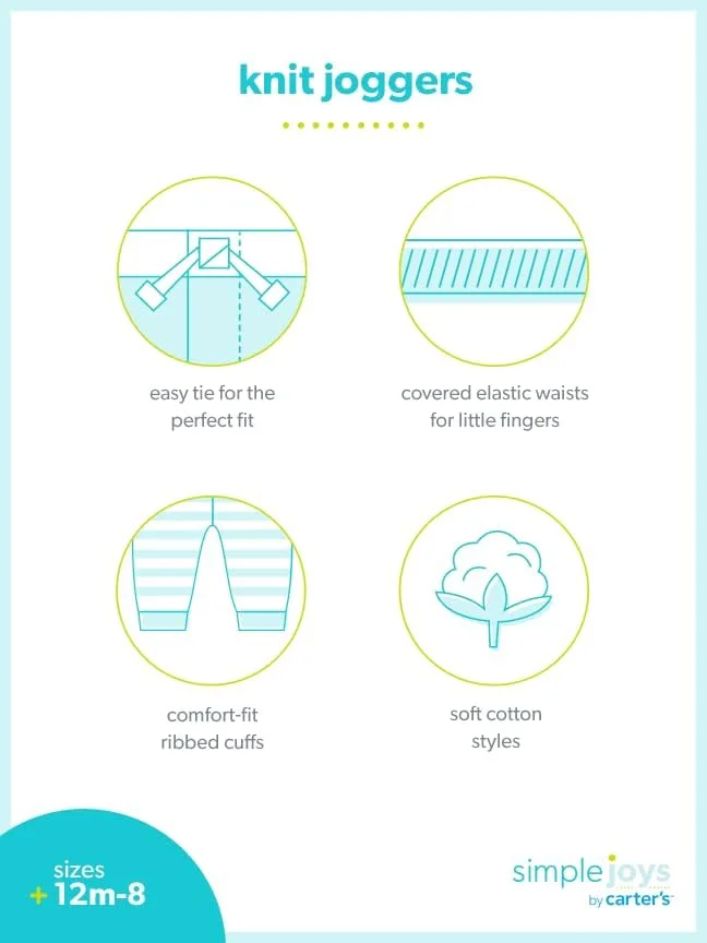 ست 2 عددی شلوار جاگر بافتنی ورزشی پسرانه کودک و نوپا