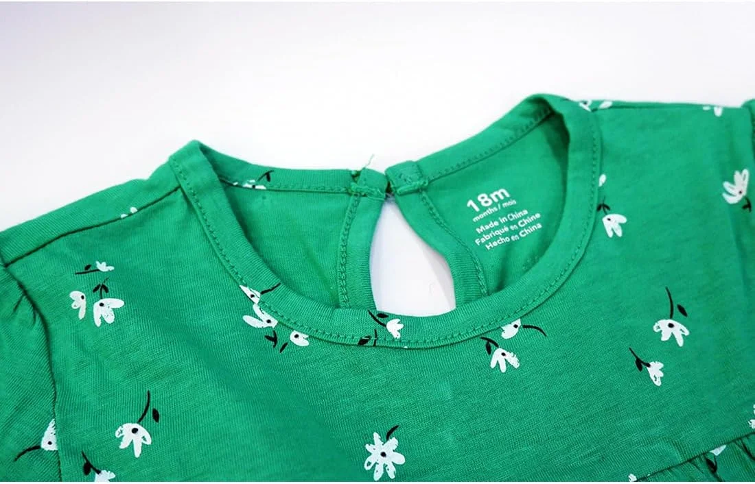 ست لباس تابستانی نوزاد دخترانه، شامل تیشرت، شورت و رامپر با طرح های چاپی زیبا