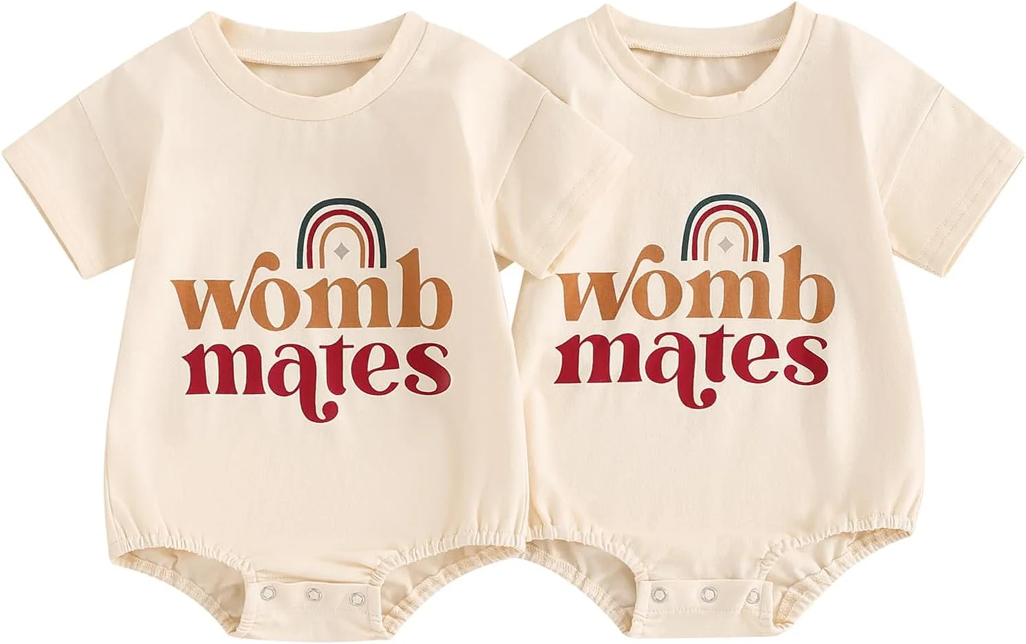 ست لباس دوقلو نوزادی، سویشرت، رامپر، بادی، لباس نوزاد دخترانه پسرانه 0 3 6 12 18 ماهگی