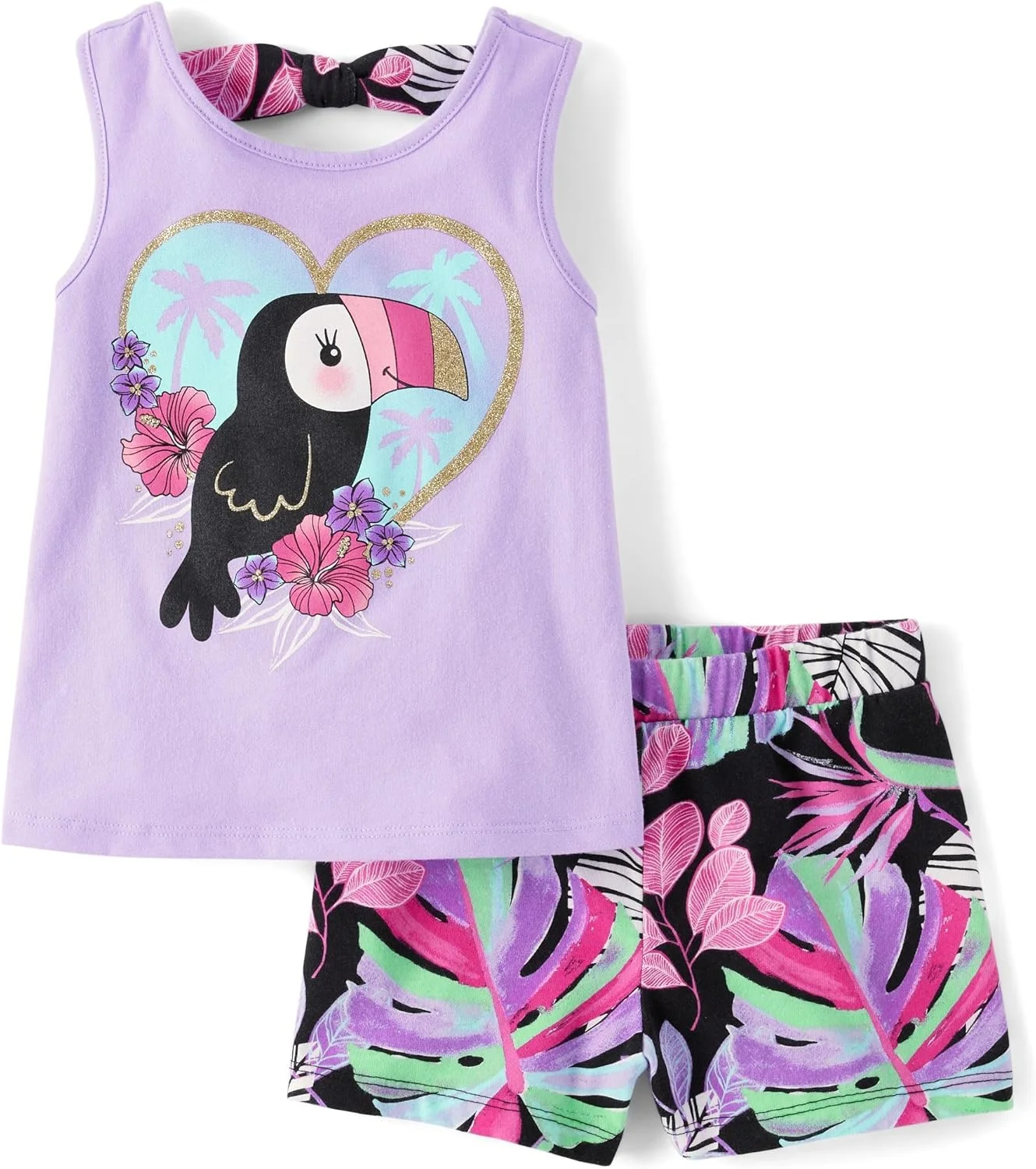 ست تاپ و شورت دخترانه بچه گانه The Children's Place (بسته 2 عددی)