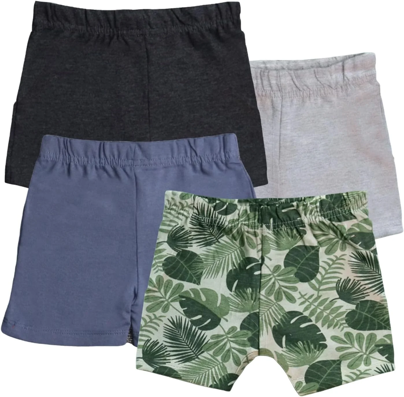 شورت نخی فوق العاده نرم کودک LUAY، مناسب نوزادان و کودکان نوپا، پسرانه و دخترانه، شورت های لینن نخی گشاد تابستانی، بسته ترکیبی، کمر کشی، شلوارک های یکدست