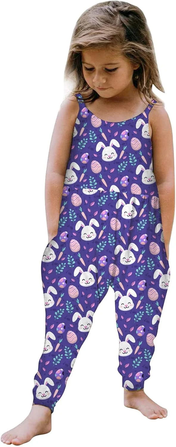 رامپر دخترانه کودکانه طرح گل و کارتونی، بنفش-1، 2-3 سال