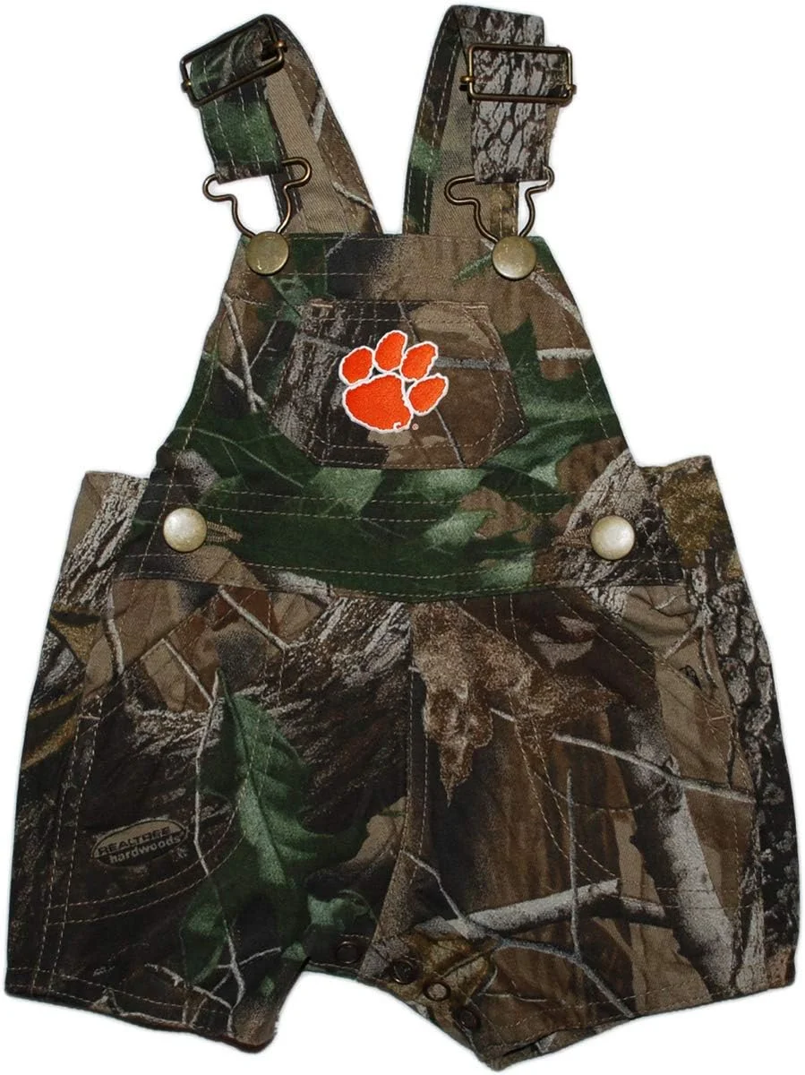 لباس سرهمی کوتاه طرح استتار دانشگاه آلاباما، Clemson - Paw - Camo، 24 ماهگی