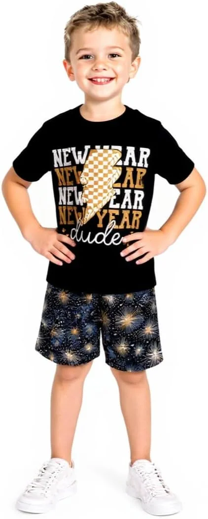 ست لباس دو تکه پسرانه با طرح روز شکرگزاری