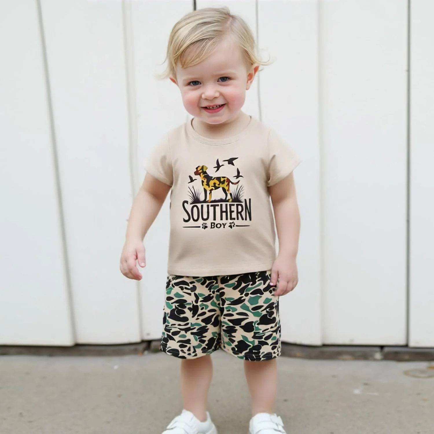 لباس تابستانی پسرانه بچه گانه Owl's-Yard، تیشرت آستین کوتاه و شلوارک کمر کشی