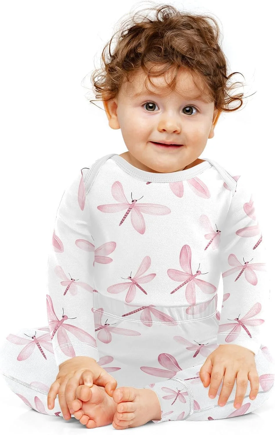 ست بادی و شلوار نوزادی آستین بلند طرح سگ کولی و طرح گاو مناسب نوزادان دختر و پسر 0 تا 24 ماه