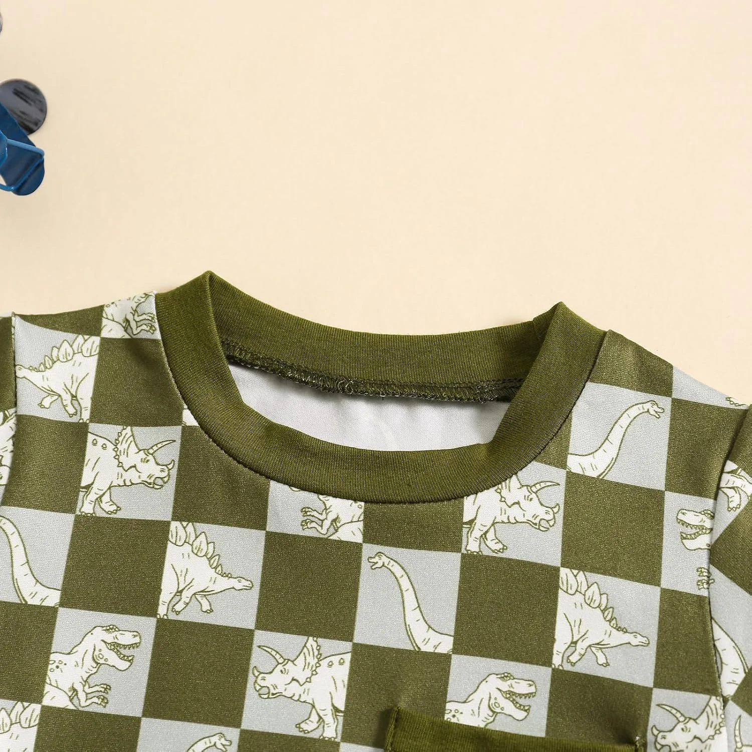 ست لباس نوزادی پسرانه Geagodelia، تیشرت آستین کوتاه راه راه با شلوارک کمر کشی، لباس تابستانی یقه گرد با جیب