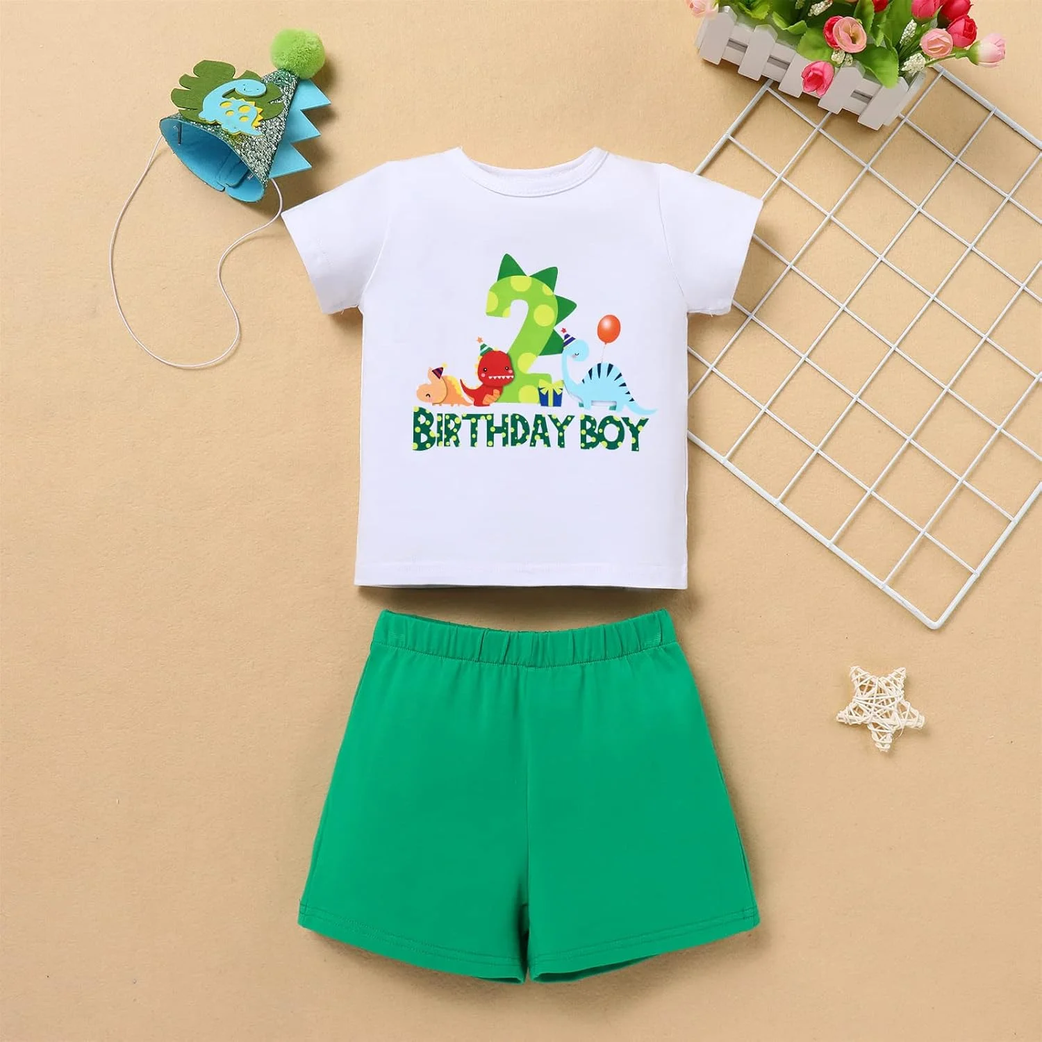 لباس تولد پسرانه طرح دایناسور لباس تولد پسرانه طرح دایناسور