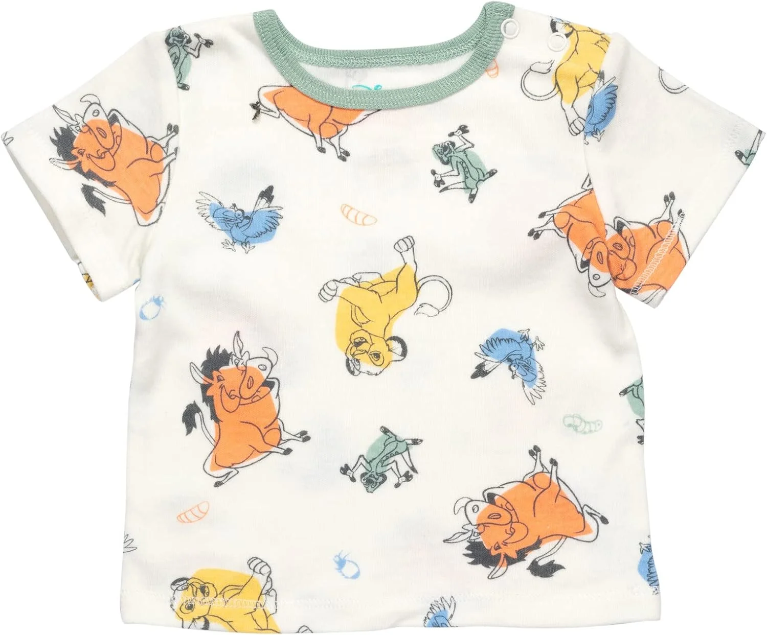 ست لباس ۳ تکه پسرانه دیزنی Lion King: سرهمی کوتاه، تیشرت و کلاه، سایز ۶-۹ ماه