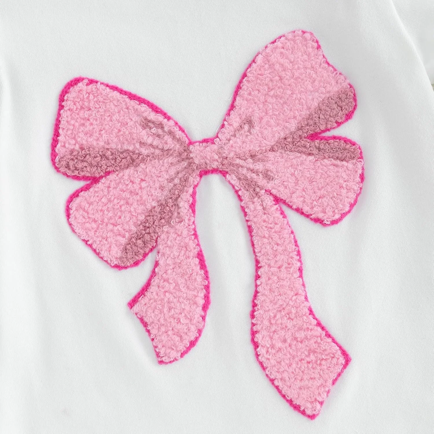 لباس تابستانی نوزادی دخترانه، رامپر آستین کوتاه با گلدوزی پاپیون، شورت چین‌دار و هدبند، ست 3 تکه، لباس‌های زیبا