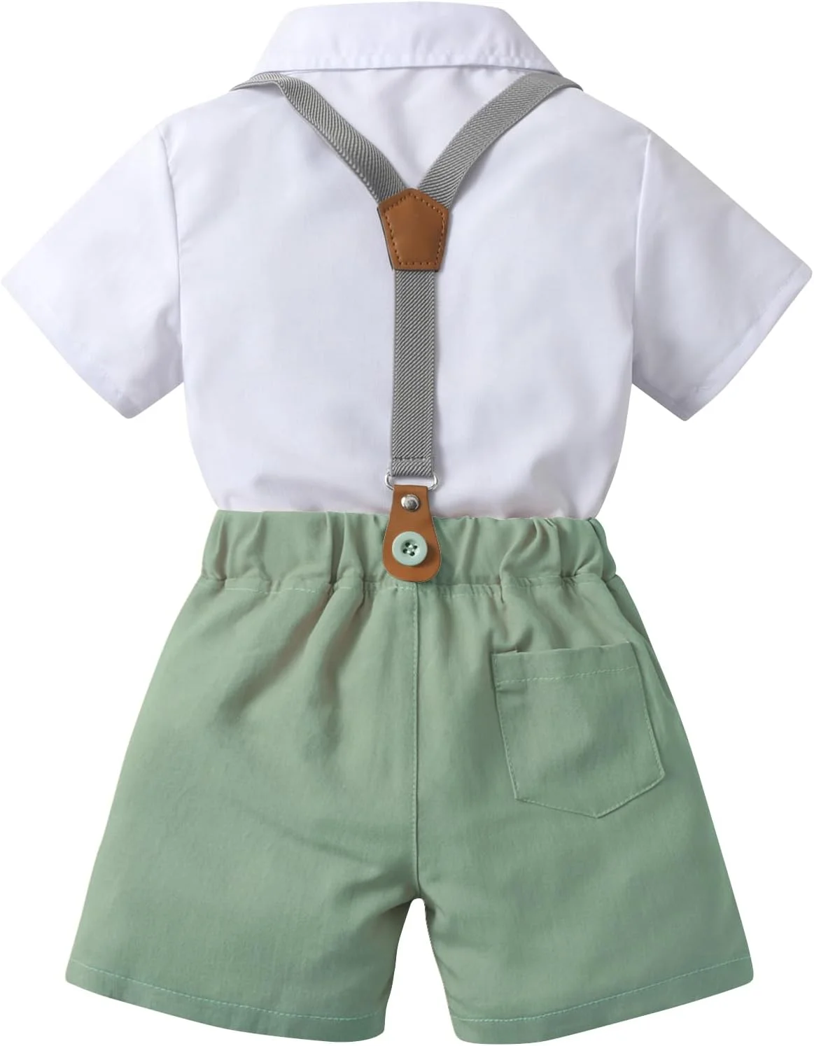 ست شلوارک پسرانه نوزادی، لباس نوزاد، شامل پیراهن + شلوارک + پاپیون + بند شلوار ست شلوارک پسرانه نوزادی، لباس نوزاد، شامل پیراهن + شلوارک + پاپیون + بند شلوار