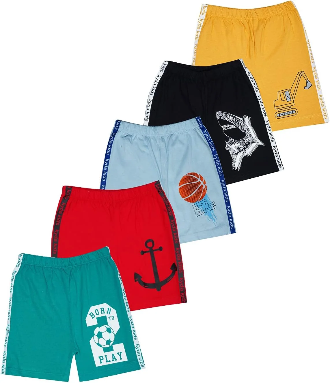 شلوارک های راحتی بچه گانه طرح کوسه کیدا کیدز (بسته 5 عددی) شلوارک های راحتی بچه گانه طرح کوسه کیدا کیدز (بسته 5 عددی)