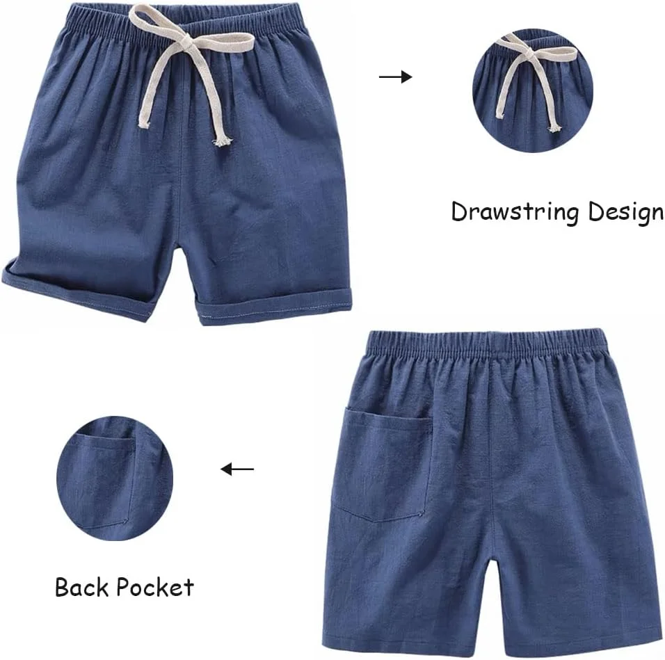 بسته 4 عددی شورت نخی پسرانه بچگانه