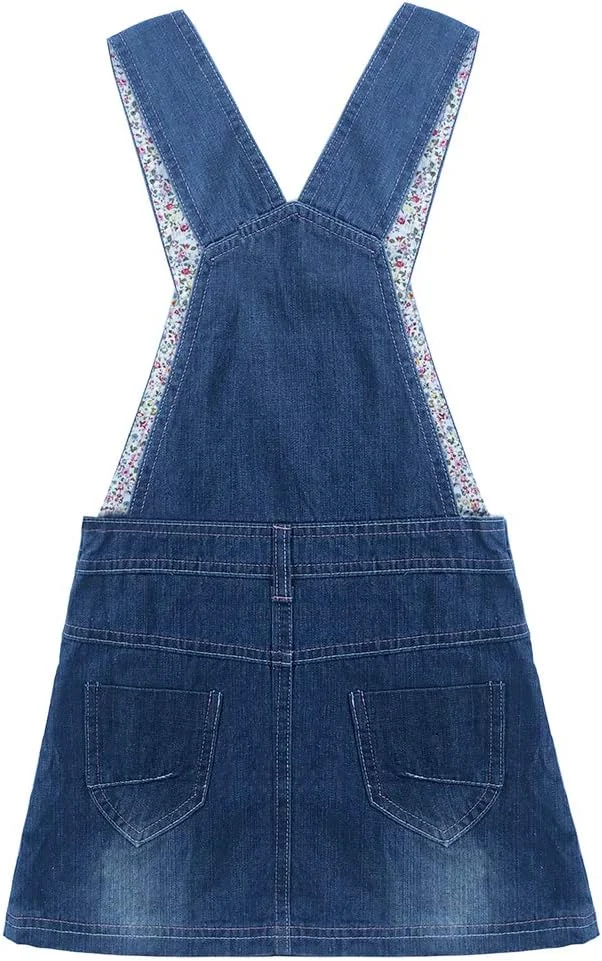 لباس سرهمی دخترانه Peacolate با طرح خرگوش، مناسب ۲ تا ۷ سال