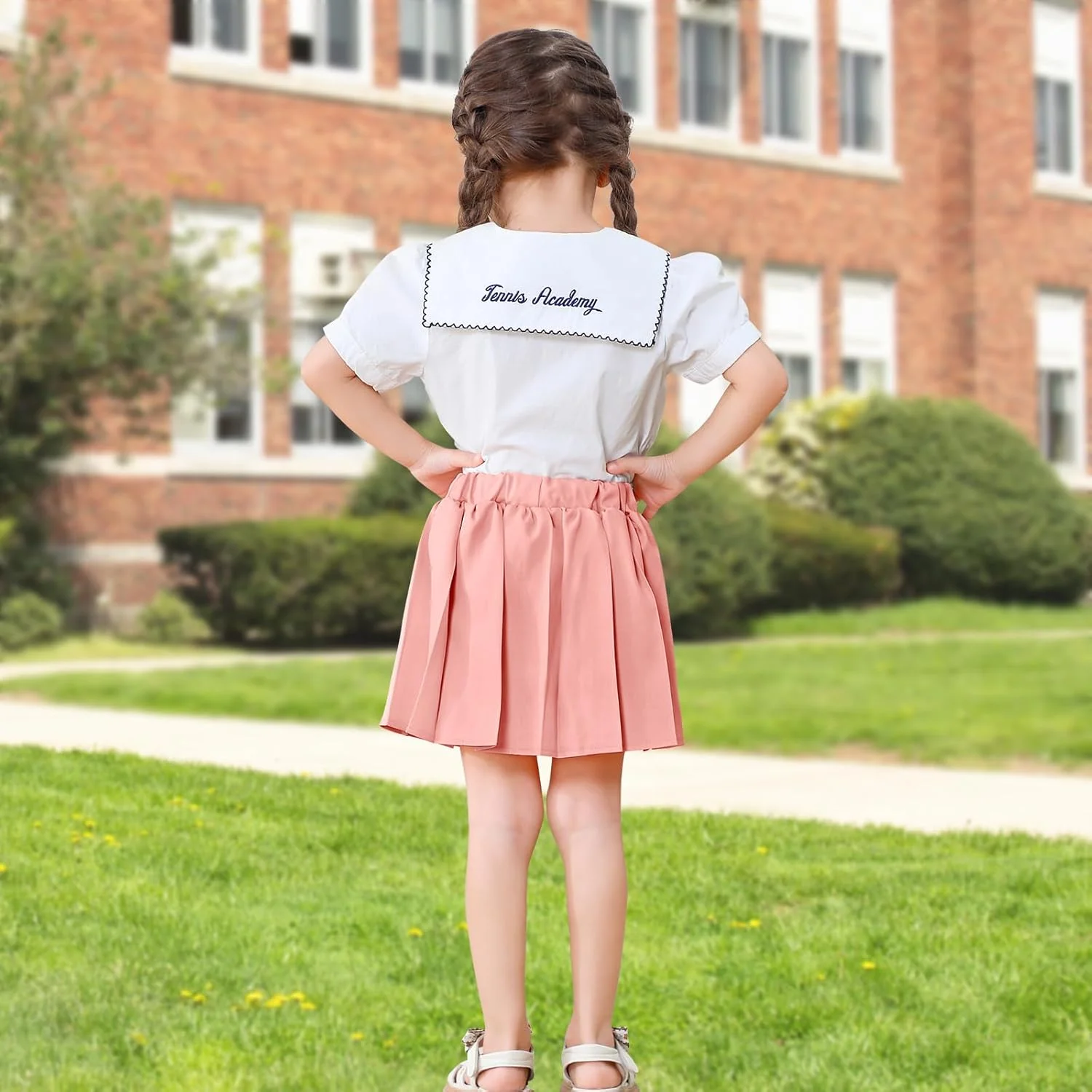 بسته 2 عددی دامن پلیسه دار دخترانه بچه گانه، دامن فرم دخترانه بچه گانه با شورت داخلی، دامن تنیس غیر رسمی برای کودک کوچک بسته 2 عددی دامن پلیسه دار دخترانه بچه گانه، دامن فرم دخترانه بچه گانه با شورت داخلی، دامن تنیس غیر رسمی برای کودک کوچک