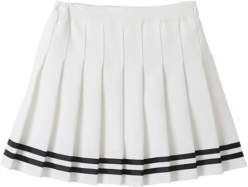 دامن کوتاه پلیسه دار دخترانه با کمر کشی مناسب فرم مدرسه