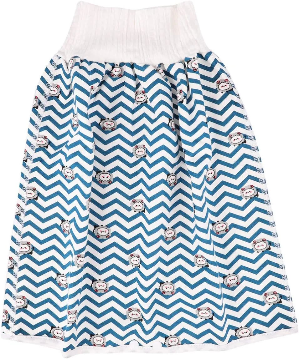 دامن پوشک پنبه ای کودک نووبستی (سفید آبی)