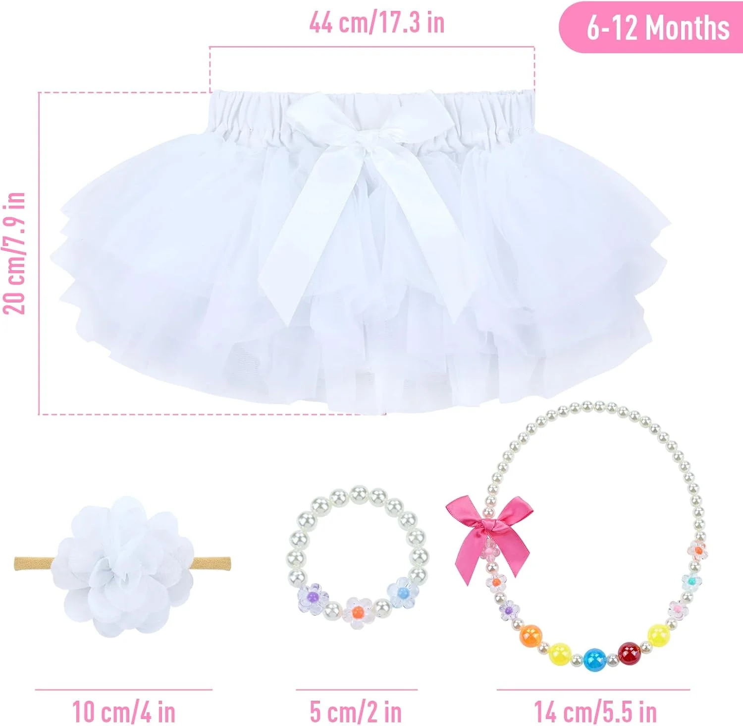 دامن توتو دخترانه با پوشش پوشک