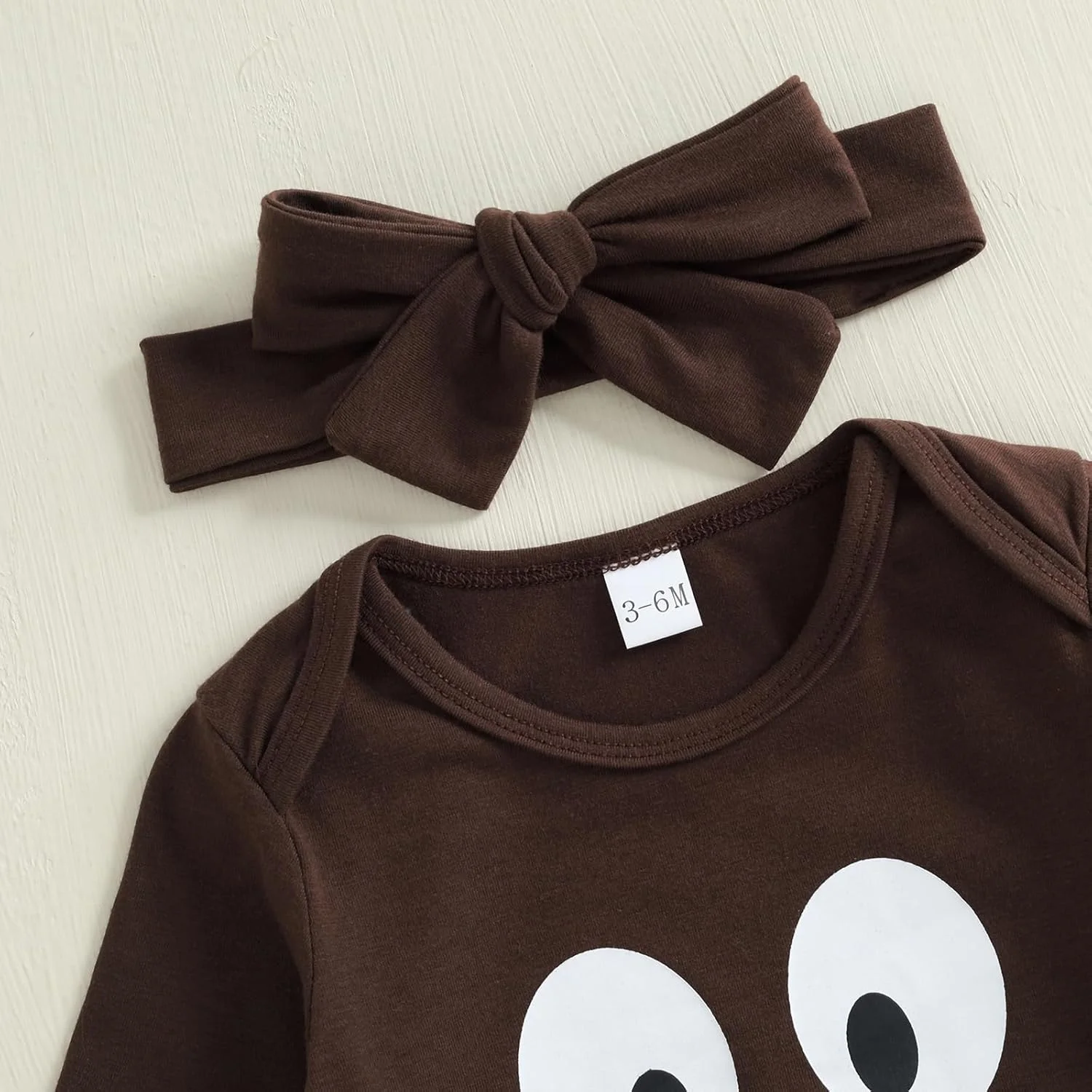 ست لباس نوزاد دخترانه برای شکرگزاری، شامل بادی آستین بلند با طرح بوقلمون، دامن و هدبند 3 تکه