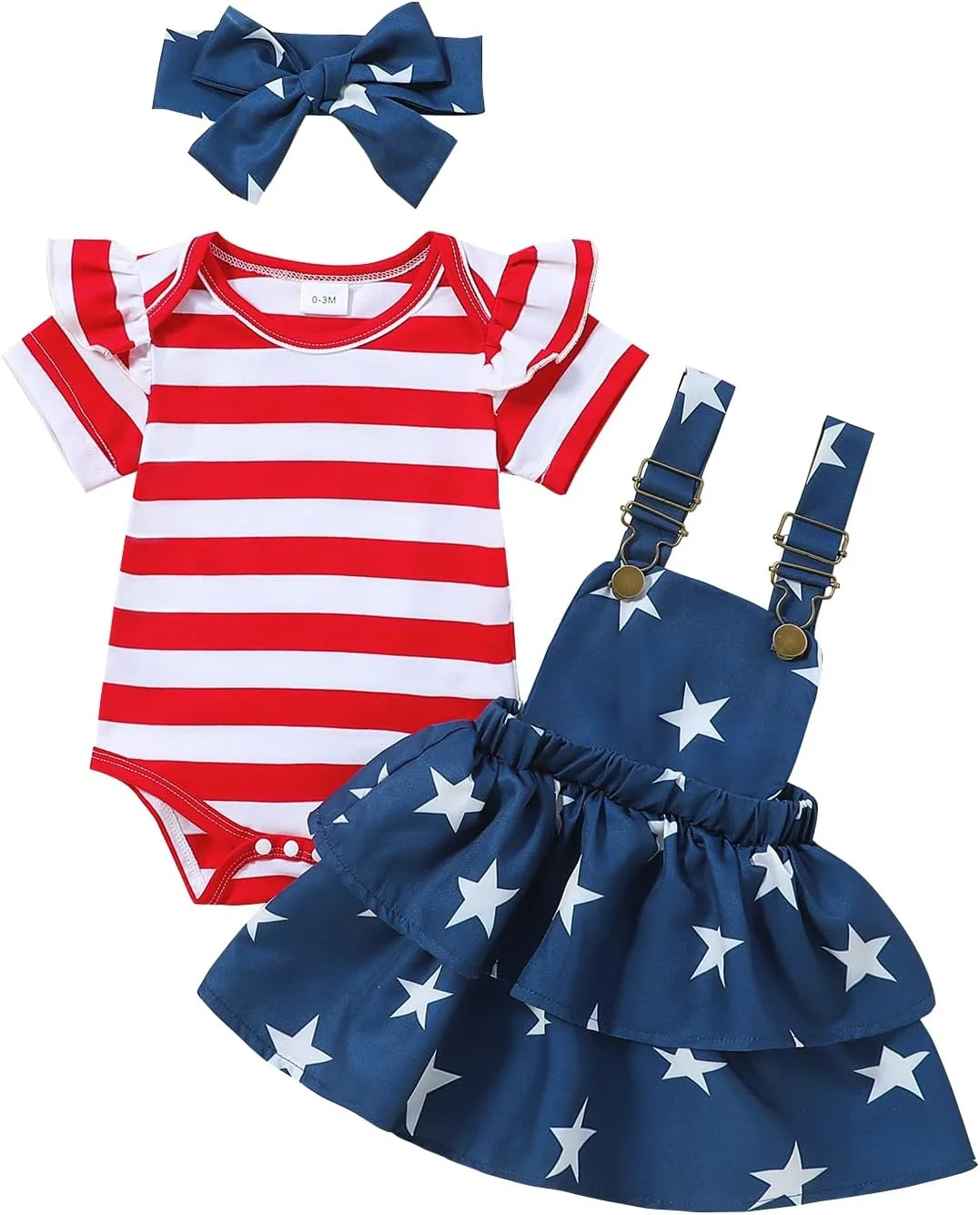 لباس نوزادی دخترانه طرح چهارم جولای