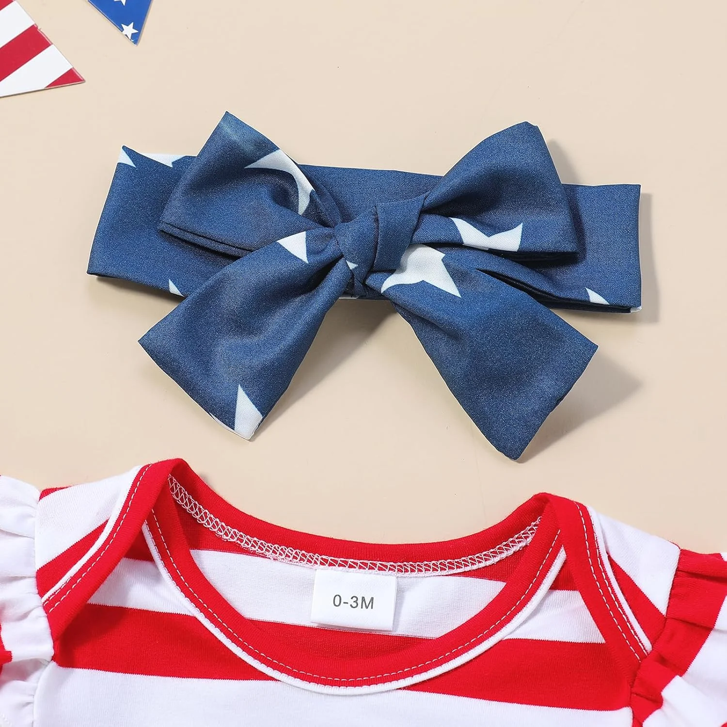 لباس نوزادی دخترانه طرح چهارم جولای