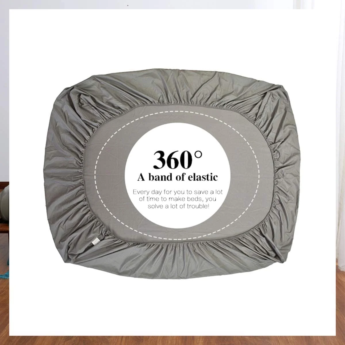 Dudu N Girlie | ملحفه کش دار تخت نوزاد پنبه ای 140x70 | ضد حساسیت، دامن کاملا کشی، قابل تنفس و مراقبت آسان | ملحفه تخت نوجوان (تک بسته، سفید)