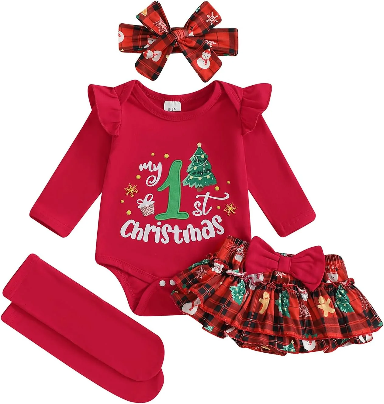 لباس نوزادی دخترانه برای اولین جشن ، رامپر، دامن چین دار توتو، هدبند، لباس های زیبا