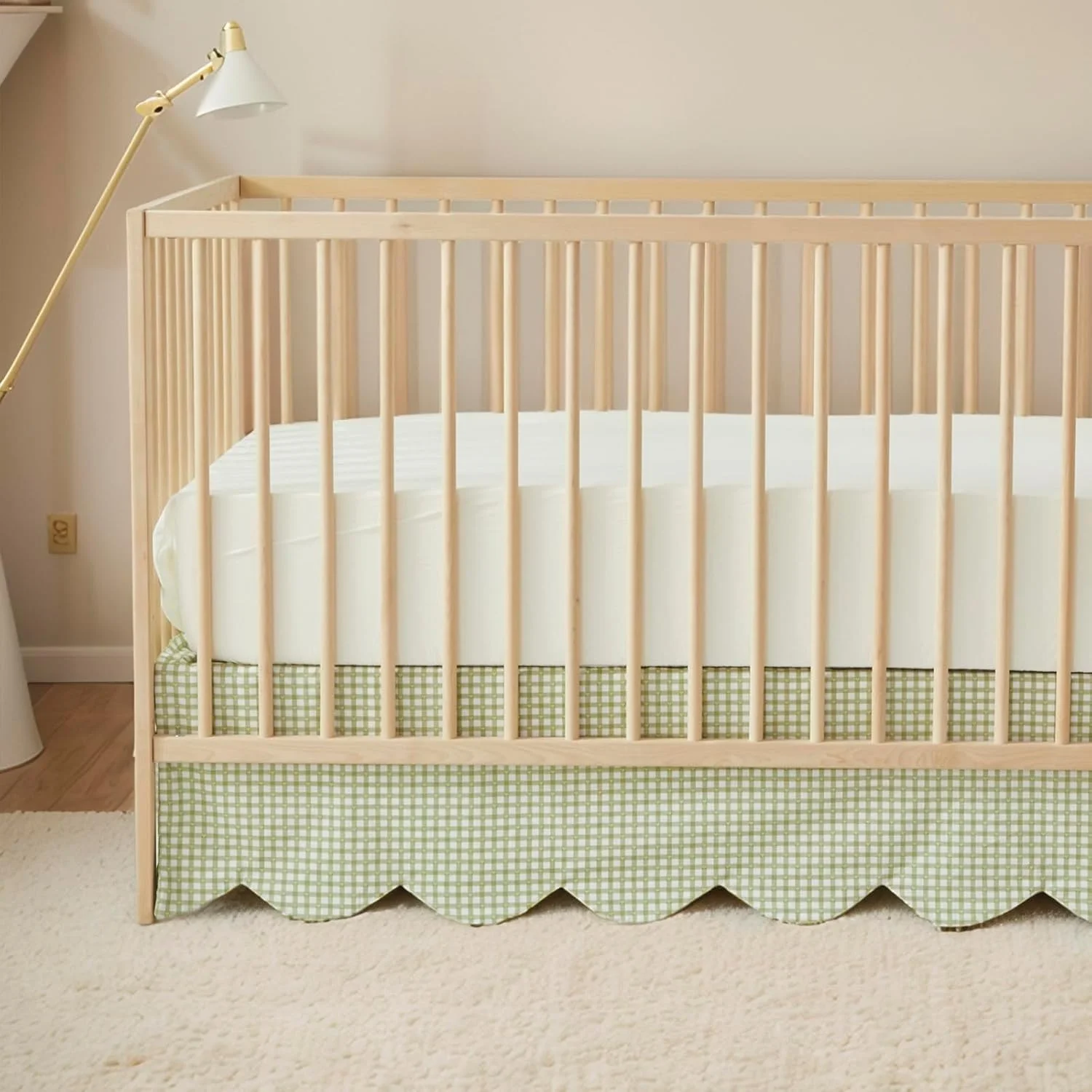 دامن تخت نوزاد لبه صدف Brandream، دامن تخت گهواره پسرانه دخترانه، دامن تخت کودک، دامن تخت گهواره شیک مزرعه، بوهو بوهمی راه راه سبز دامن تخت نوزاد لبه صدف Brandream، دامن تخت گهواره پسرانه دخترانه، دامن تخت کودک، دامن تخت گهواره شیک مزرعه، بوهو بوهمی راه راه سبز