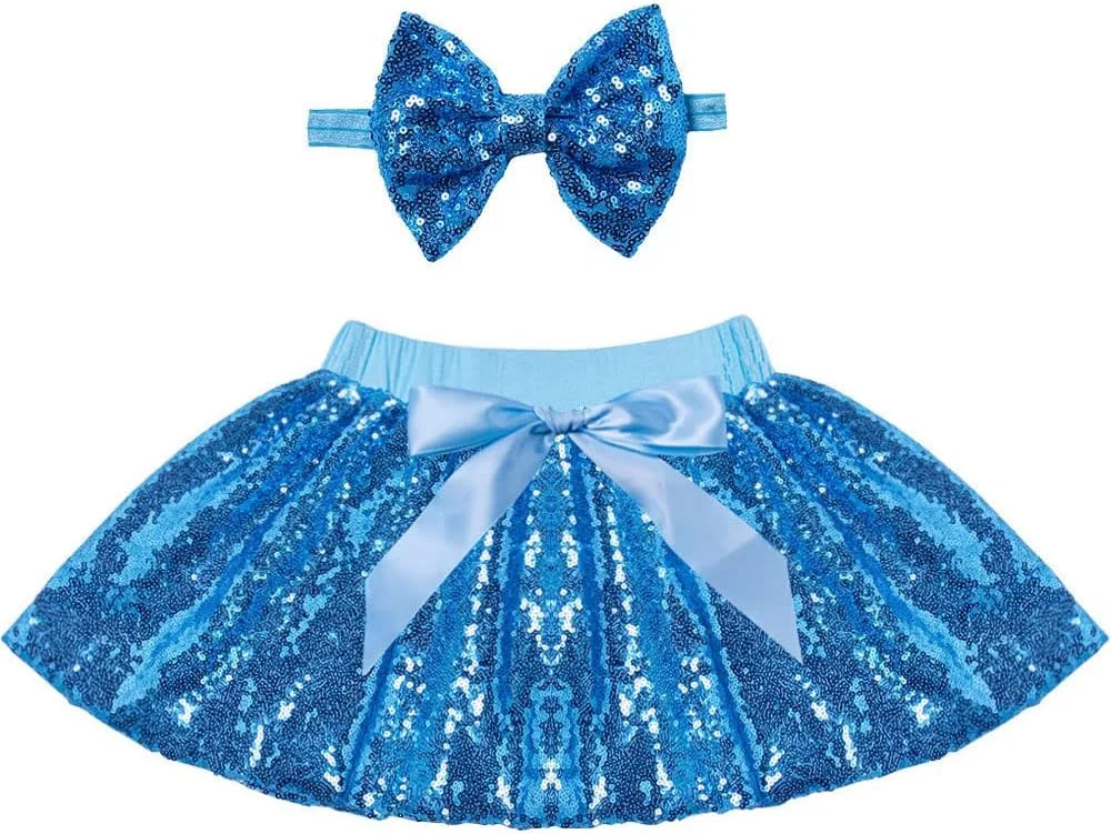 دامن پولکی درخشان Cilucu مناسب مهمانی تولد دخترانه و دامن مینی پرنسسی