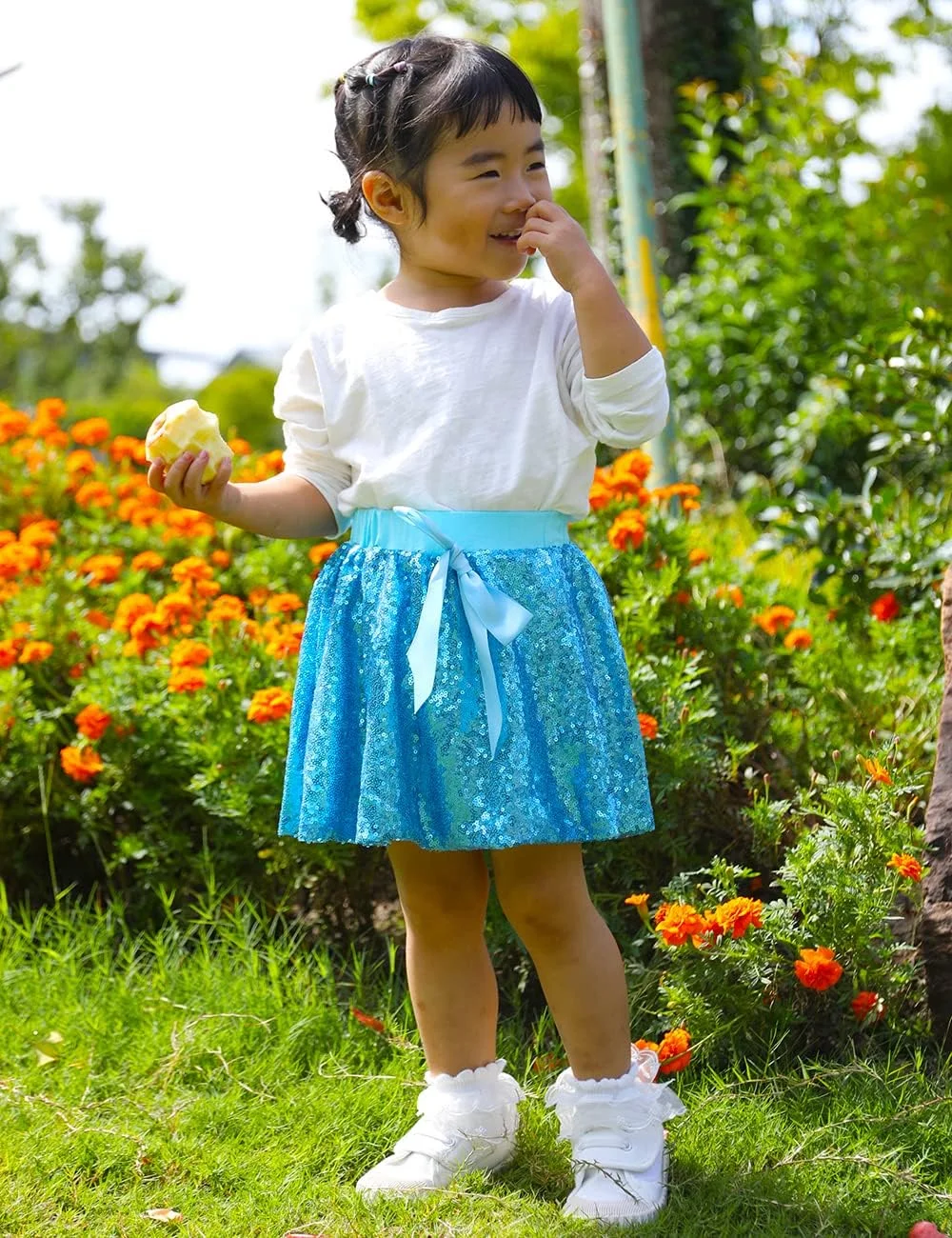 دامن پولکی درخشان Cilucu مناسب مهمانی تولد دخترانه و دامن مینی پرنسسی