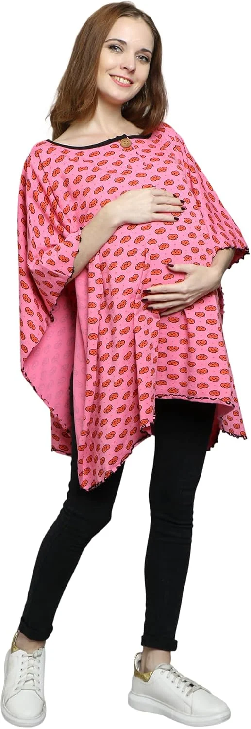 شال طرح قلب شیک سیلیبوم برای تی شرت بارداری و شیردهی زنانه، تاپ شیردهی یقه گرد، هدیه نوزاد برای زنان باردار