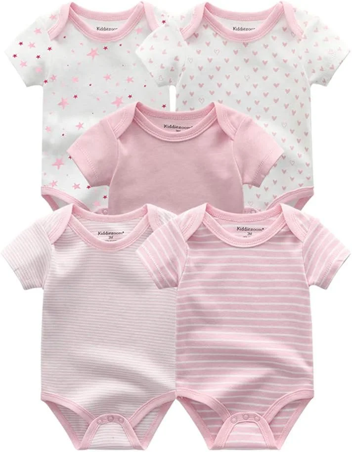 ست لباس نوزادی دخترانه کیدی‌زوم مدل Tphg82 مناسب استفاده روزانه