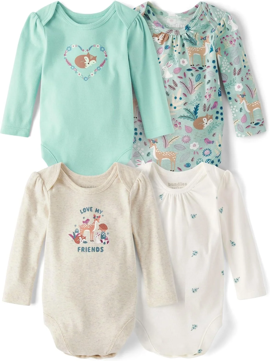 بادی آستین بلند روزمره نوزاد و کودک The Children's Place